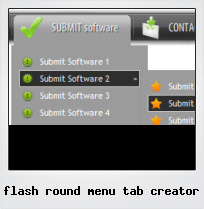 Flash Round Menu Tab Creator