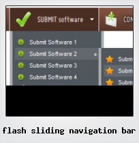 Flash Sliding Navigation Bar