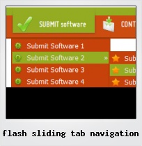 Flash Sliding Tab Navigation