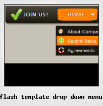 Flash Template Drop Down Menu