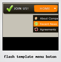 Flash Template Menu Boton