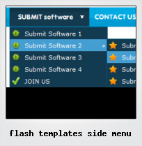 Flash Templates Side Menu