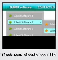 Flash Text Elastic Menu Fla
