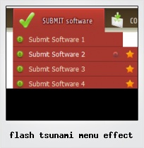 Flash Tsunami Menu Effect