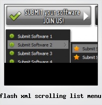 Flash Xml Scrolling List Menu