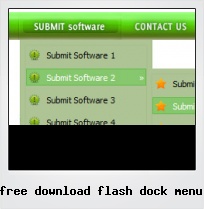 Free Download Flash Dock Menu