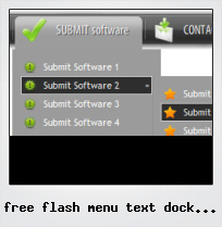 Free Flash Menu Text Dock Vertical