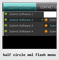 Half Circle Xml Flash Menu