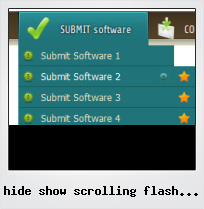 Hide Show Scrolling Flash Menu
