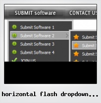 Horizontal Flash Dropdown Menu