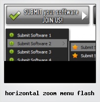 Horizontal Zoom Menu Flash