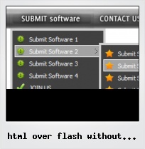 Html Over Flash Without Iframe