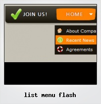 List Menu Flash