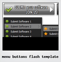 Menu Buttons Flash Template