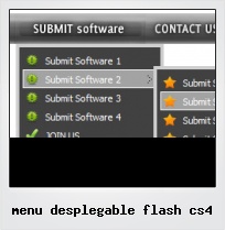 Menu Desplegable Flash Cs4