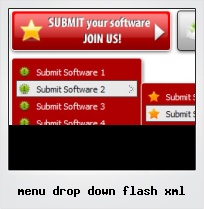Menu Drop Down Flash Xml