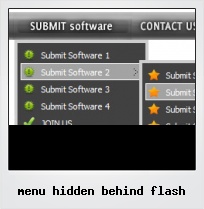 Menu Hidden Behind Flash