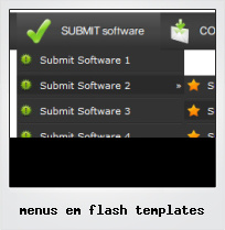 Menus Em Flash Templates