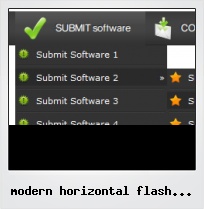 Modern Horizontal Flash Menu 2