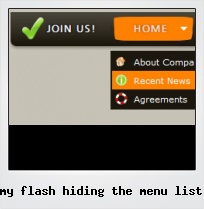 My Flash Hiding The Menu List