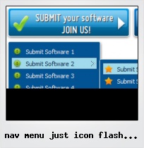 Nav Menu Just Icon Flash Slide