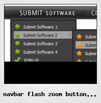Navbar Flash Zoom Button Effect