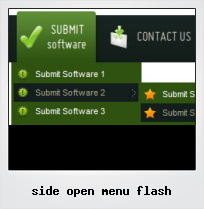 Side Open Menu Flash