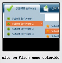 Site Em Flash Menu Colorido