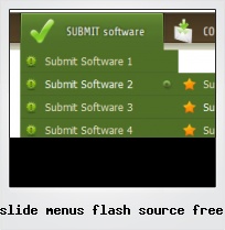 Slide Menus Flash Source Free