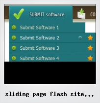 Sliding Page Flash Site Template