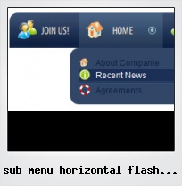 Sub Menu Horizontal Flash Dock