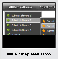 Tab Sliding Menu Flash
