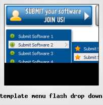 Template Menu Flash Drop Down