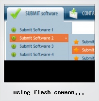 Using Flash Common Library Buttons
