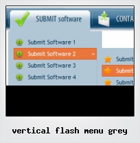 Vertical Flash Menu Grey