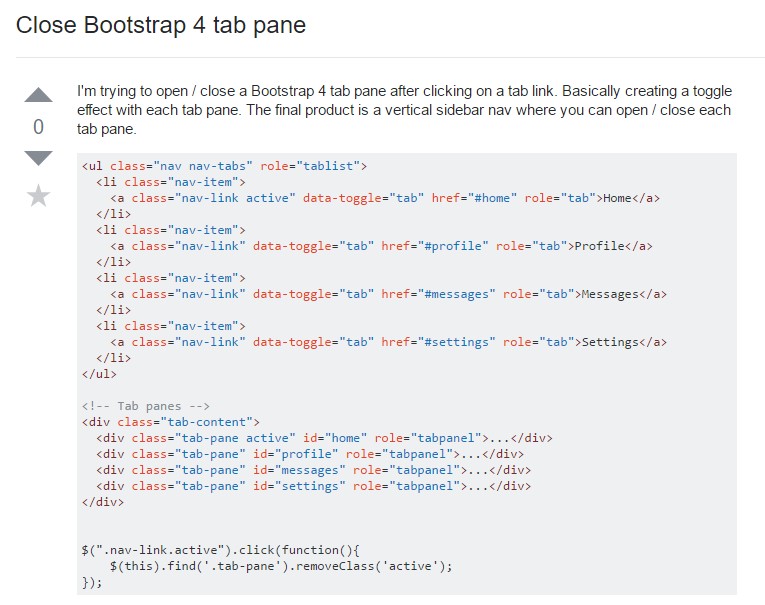  Ways to  shut off Bootstrap 4 tab pane