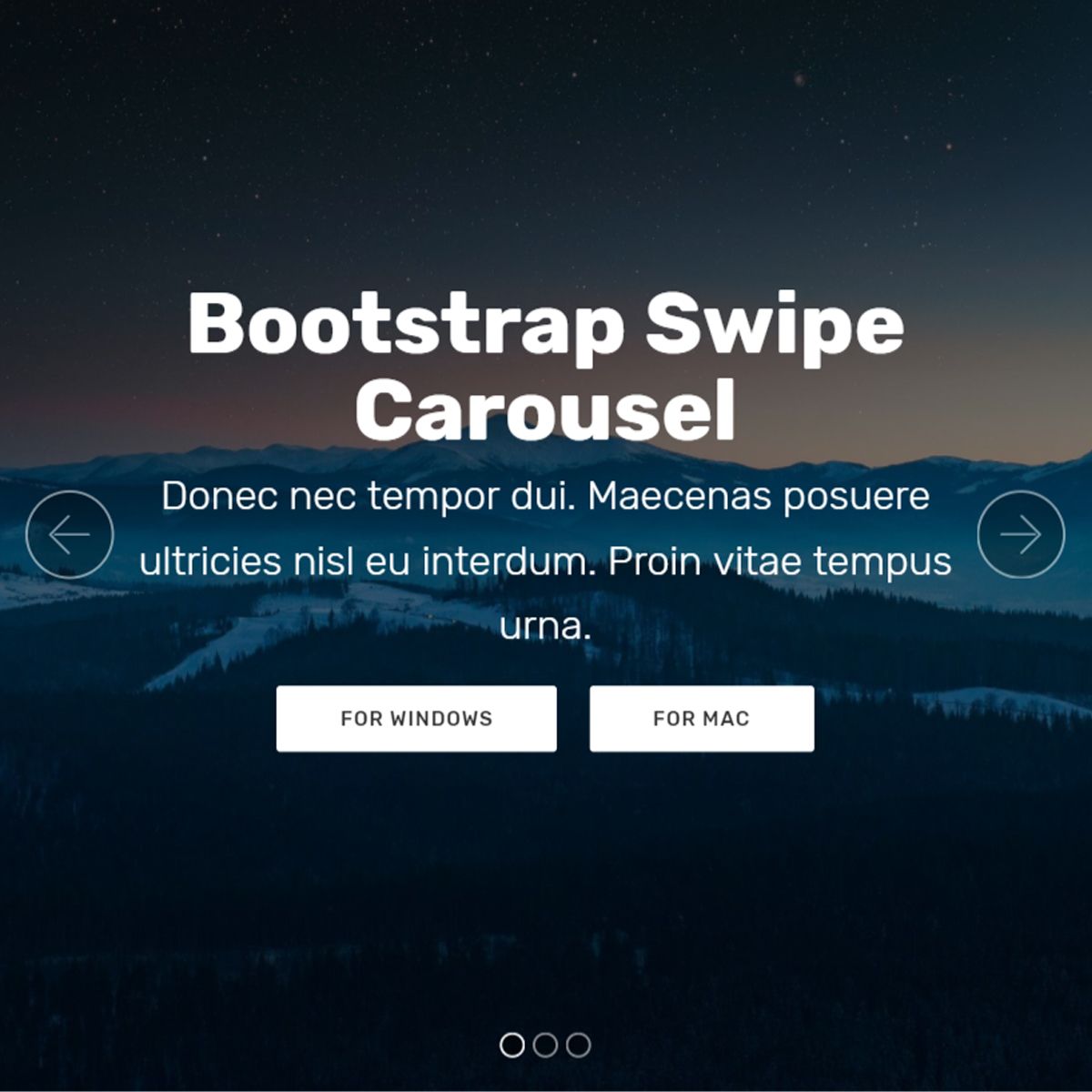 CSS Bootstrap Illustration Carousel