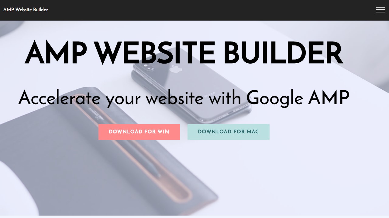 AMP Site Builder with Awesome AMP Templates